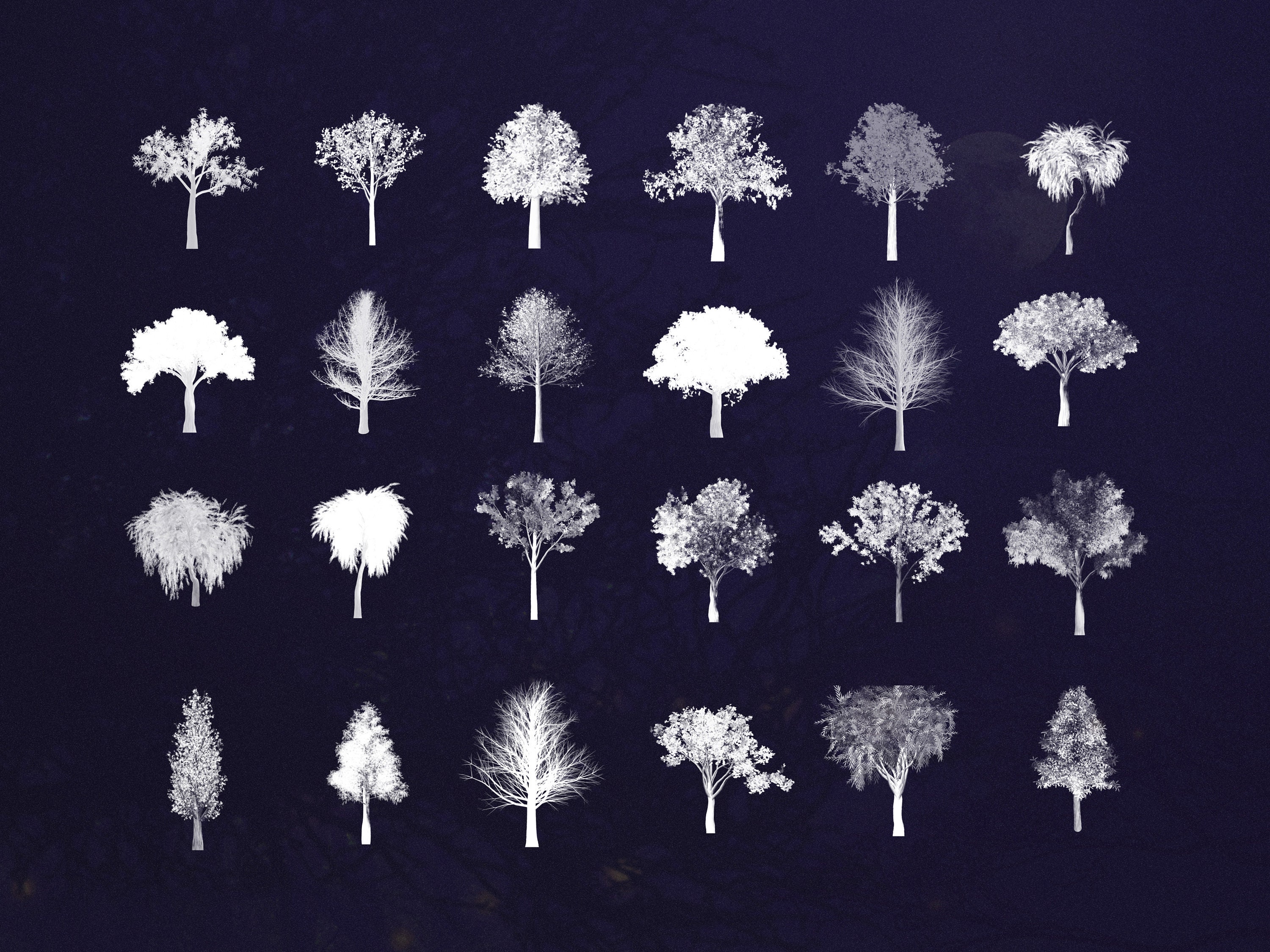 free tree stamps for procreate
