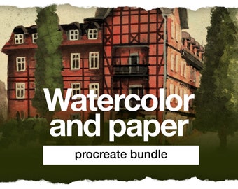 Procreate Watercolor Artist Bundle: Brushes & Paper Textures (Digital Download)