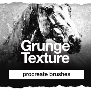 Procreate Brushes - Grunge Textures, Procreate Dynamic Brushes