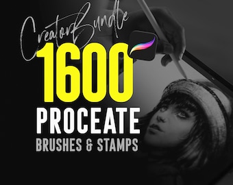 1600 Procreate Brushes & Procreate Stamps