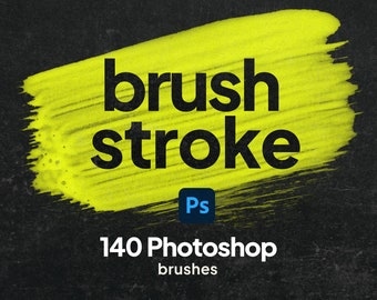 140 brushstroke photoshop brushes, brushstrokes photoshop, photoshop stamps, stroke brushes, abr brushes, photoshop