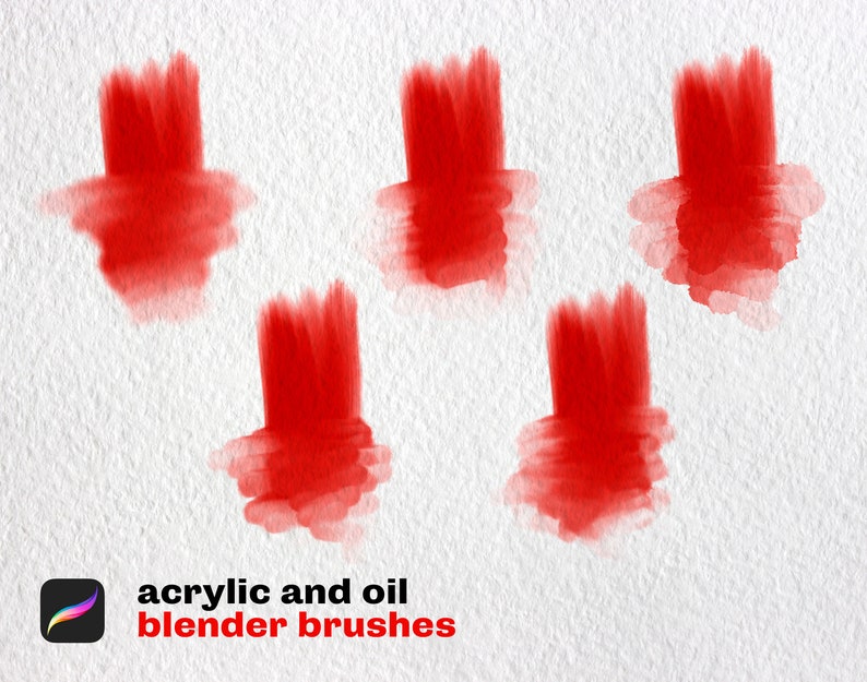 Oil and Acrylic Procreate Brush Set: Painting & Blending (Digital Download) zdjęcie 7