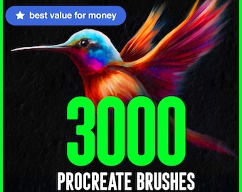 3000+ Procreate Brushes Bundle: Dynamic Brush & Stamp Set (Digital Download)