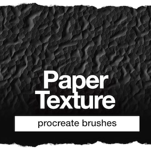 Procreate - 49 Paper Texture Brushes, LIGHT AND DARK, Watercolor Texture Paper, Procreate Brushes