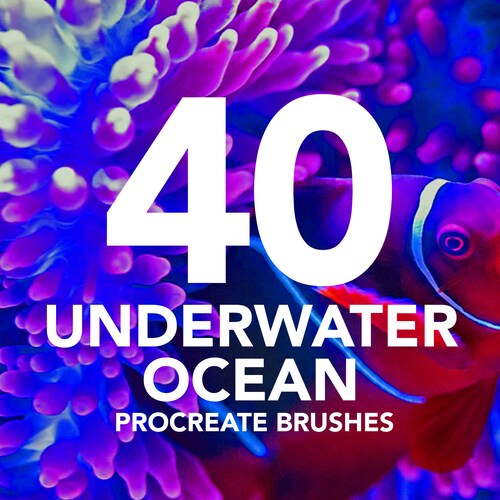 40 Procreate Underwater Ocean Brushes Procreate Sea Brushes Etsy