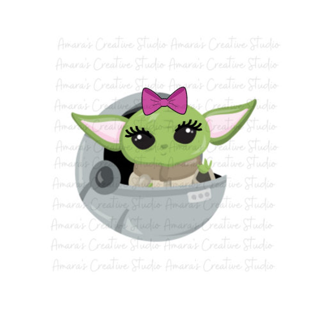Baby Yoda Valentinesstar Wars Baby Yoda Baby Girl Baby Yoda Etsy