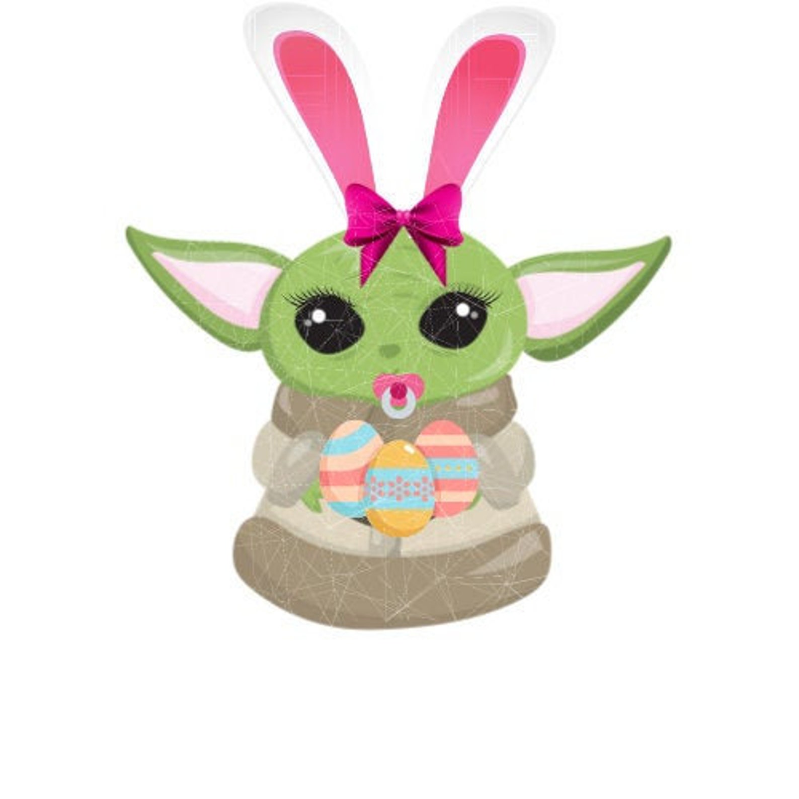 Baby Yoda Easter Baby Yoda Easter eggs Baby Yoda Baby Girl Etsy