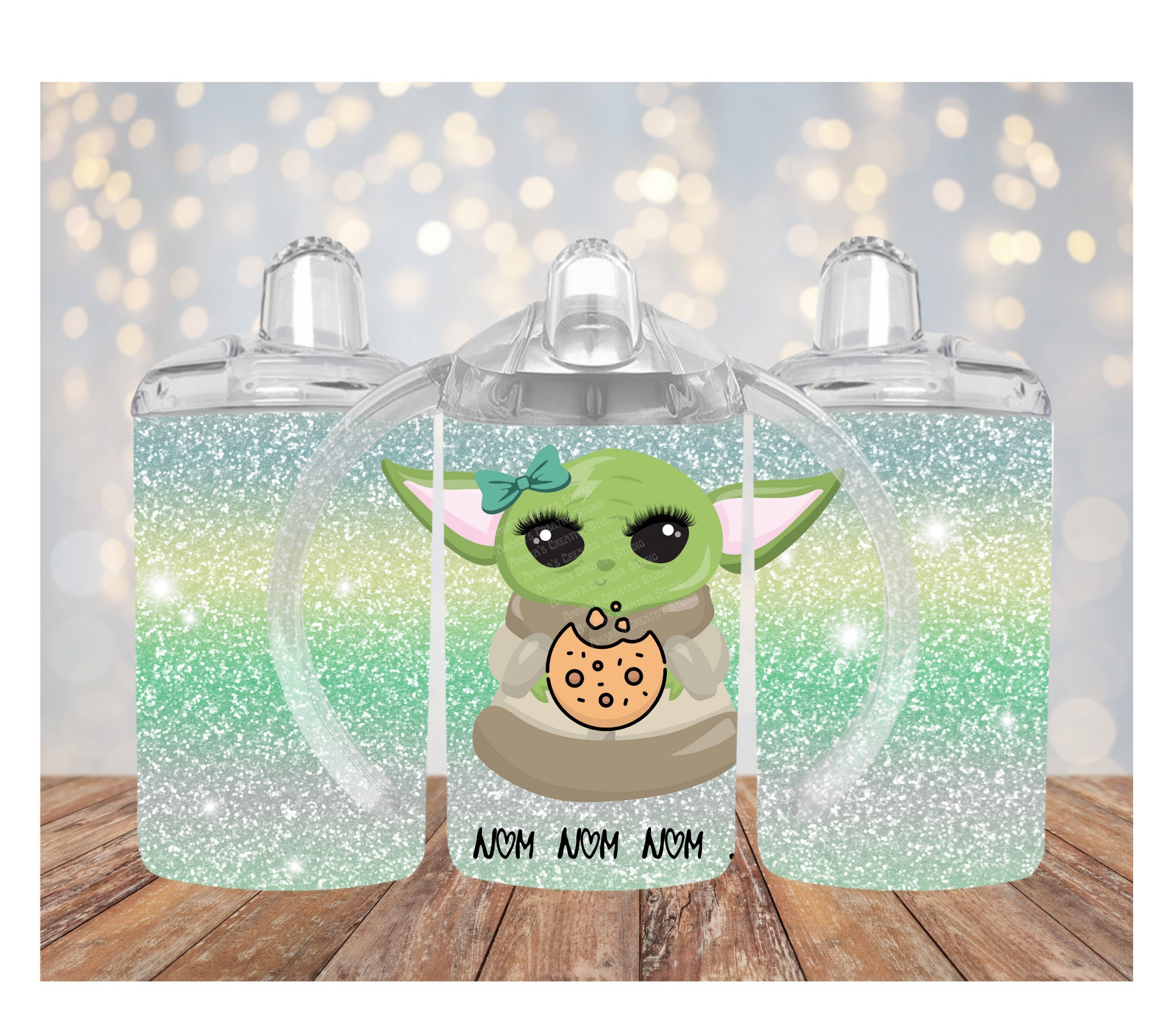 Baby Yoda Inflated 3D Tumbler Wrap Png, SG10072399