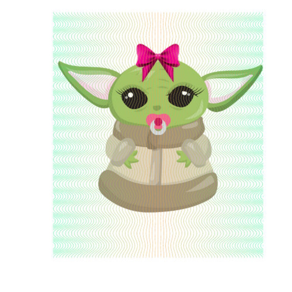 Beautiful Baby Yoda Girl Etsy