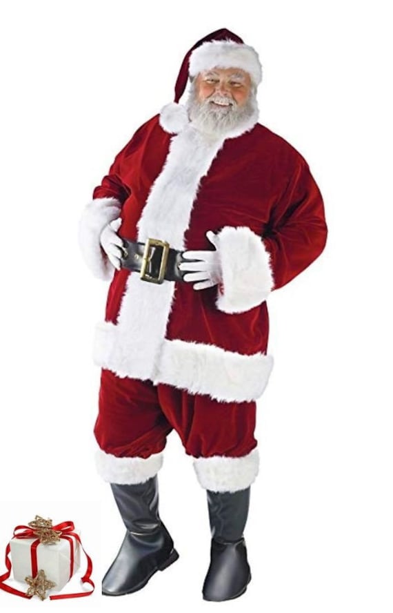 Deluxe Plush Professional Santa Suit L 