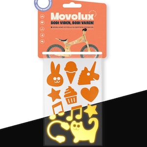 Cute on Road - Reflective stickers for bike, scooter & helmet – safety decals, stickers for kids  - cute gift, Bike Stickers Decals