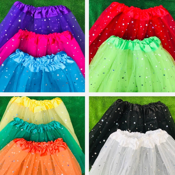 glitter skirt, girls tutu skirt, party skirt, sparkly skirt, rainbow skirt, princess tutu, girls glitter skirt, kids party clothes