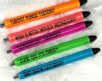 Glitter Gel Pen: Handmade UV Resin Papermate InkJoy Pen