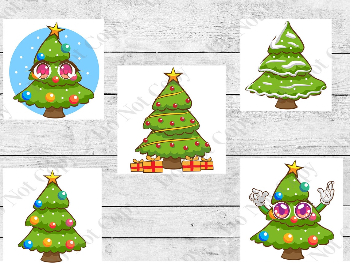 Cute Christmas Tree SVG Bundle  Etsy