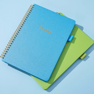 Quaderno per riunioni di lavoro, quaderno per appunti per prendere appunti e organizer per agenda, forniture per agenda per donne e uomini 7,0 x 10 pollici