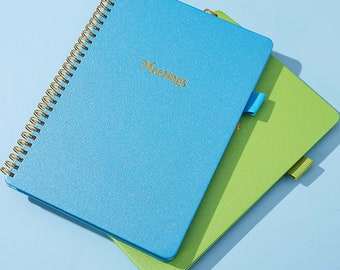 Meeting Notebook: Agenda Organizer, Work Planner (7.0" x 10")
