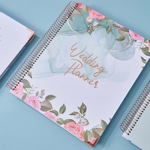 Wedding Planner Book and Organizer, Bridal Wedding Planning Book & Binder with Wedding Countdown Calendar,Engagement Gifts With Sticker