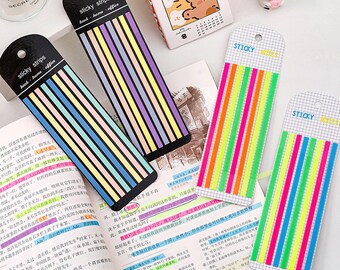 1820 Pieces Transparent Sticky Page Markers - Neon Highlighter Tabs For Books, Office & Study - View #2
