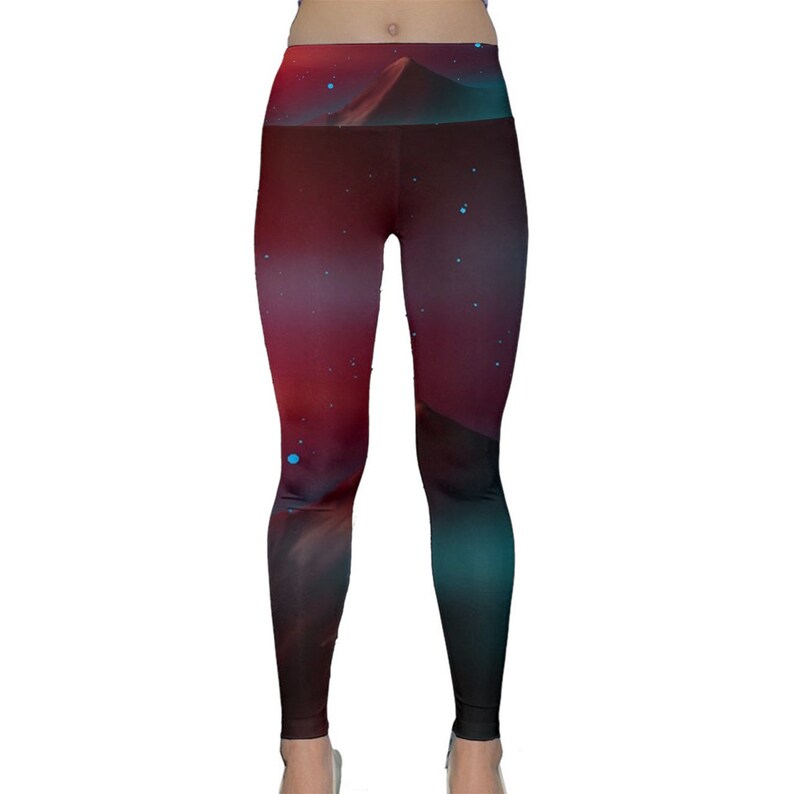 Trippy Space Lightweight Velour Classic Yoga Leggings