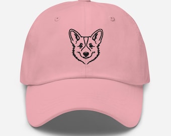 Corgis Gestickte Baseballkappe: Minimalistische Hundeliebhabermütze