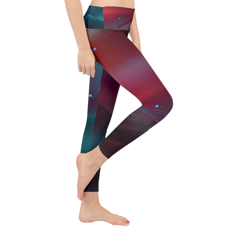 Trippy Space Lightweight Velour Classic Yoga Leggings