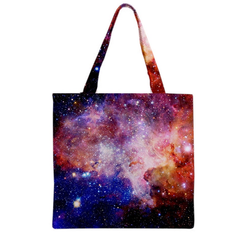 Trippy Colorful space Tote Bag