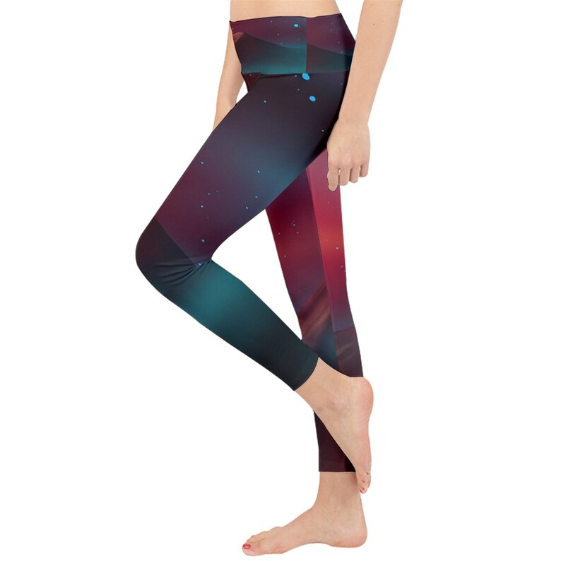 Trippy Space Lightweight Velour Classic Yoga Leggings
