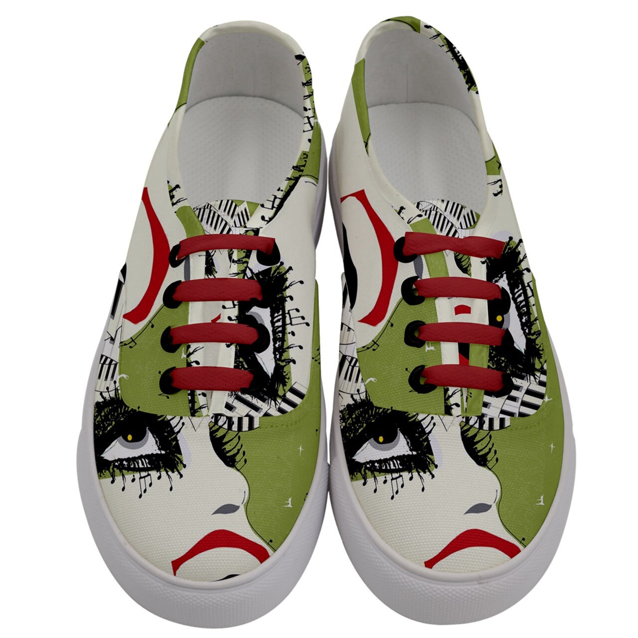 La La Land Piano Head Women S Classic Low Top Sneakers Etsy