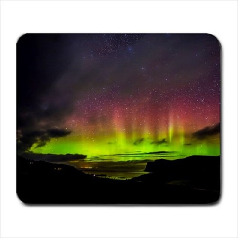 Green Space Aurora Borealis Festival mousepad