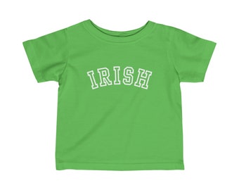 T-shirt irlandais en jersey fin pour bébé Happy St Patricks Day