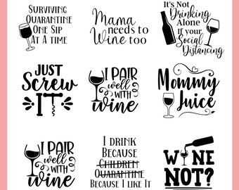 Download Mom Wine Glass Svg Etsy