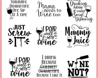 Download Wine Glass Svg File Etsy