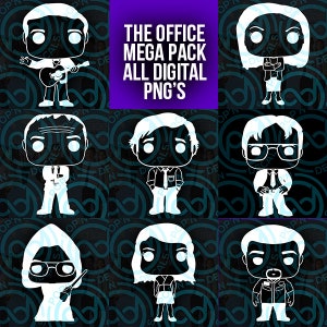 The Office Mega Pack Pop Inspired PNG's