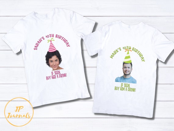 Funny Birthday T Shirt, Custom Birthday Shirt for Adults, Buy Me A Drink Custom Photo Tee Il_570xn