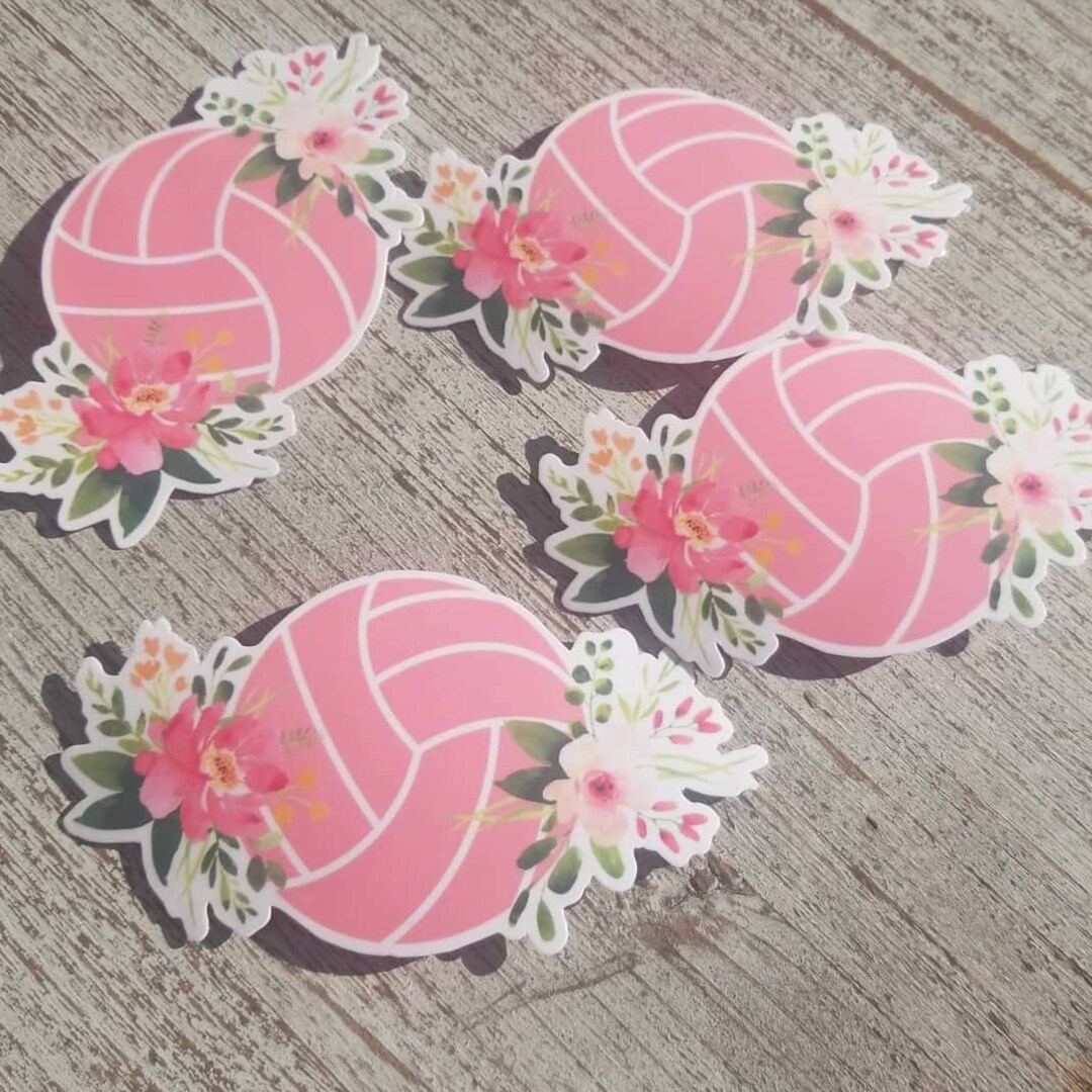 Volleyball Stickers Volleyball Player Gift Volleyball Team Etsy