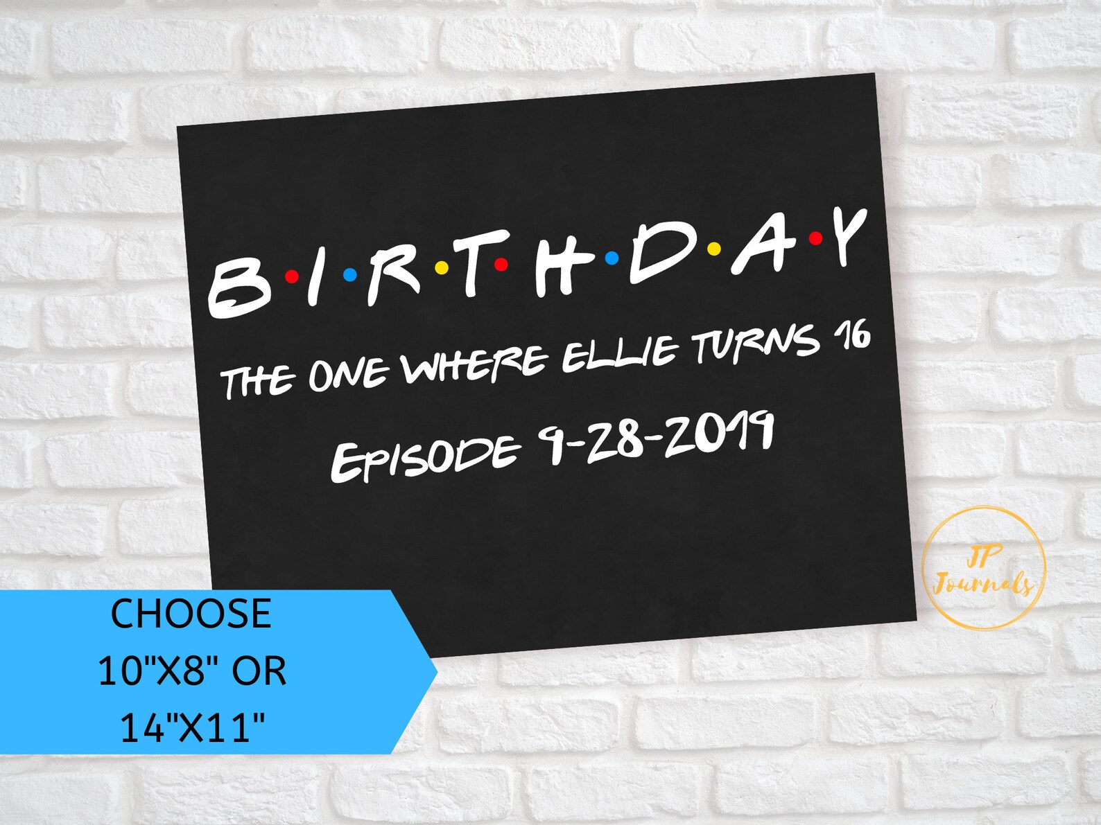 Friends Themed Birthday Sign Custom Printable Birthday | Etsy