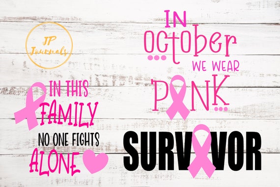 Breast Cancer Awareness SVG Bundle Il_570xn