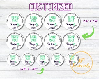 Shipt Shopper Customer Thank You Stickers, Custom Thank You Shipt Order Delivery Stickers