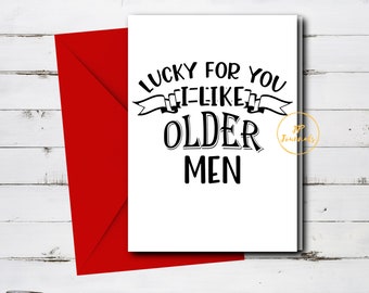 Funny Birthday Card I Like Younger Men Happy Birthday for Him, Birthday ...