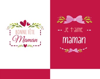 Mother's Day greeting card, Happy Mom's Day, 4 designs to choose from