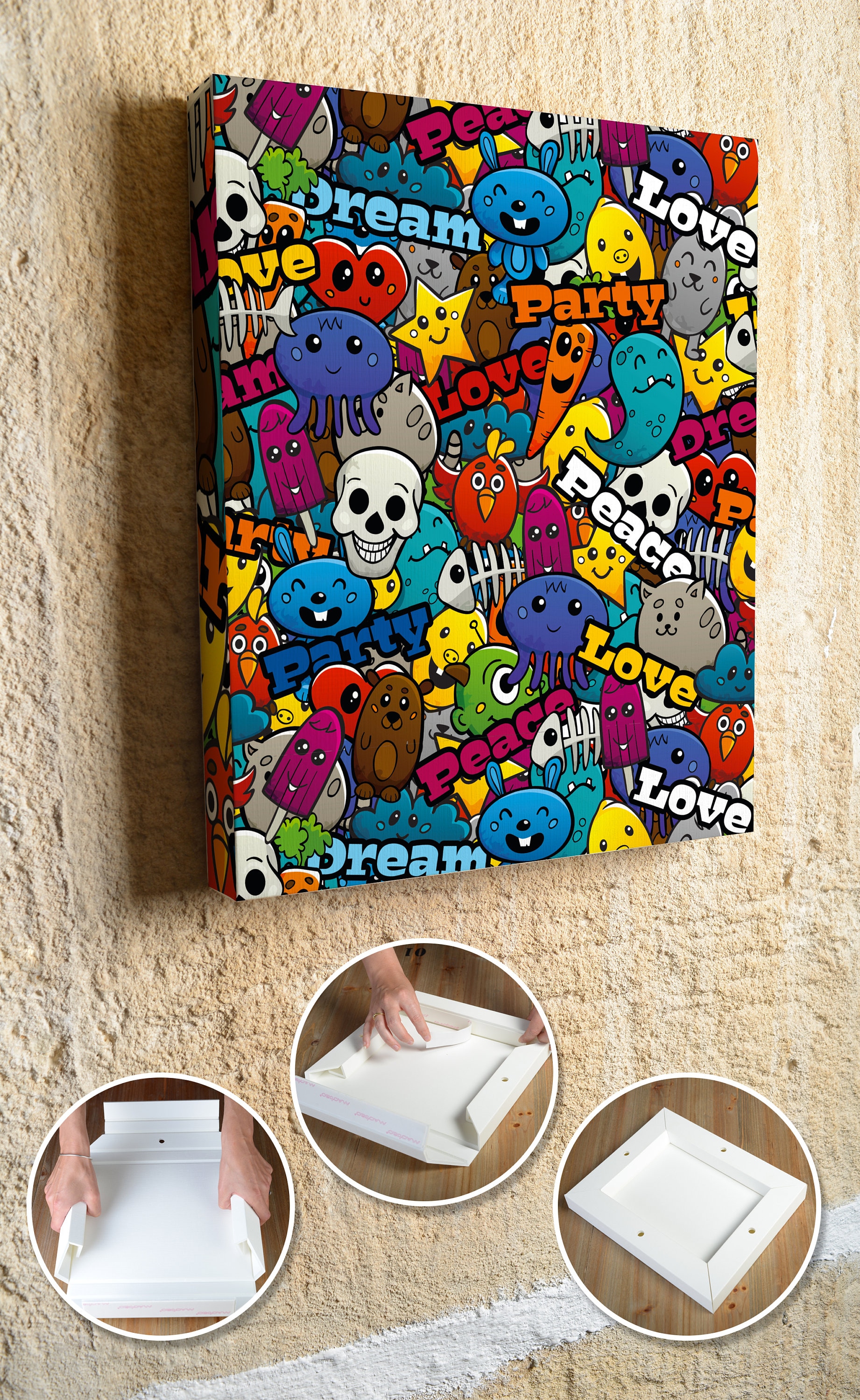 Affiche Doodle Art | Cadre Image Décoration Murale