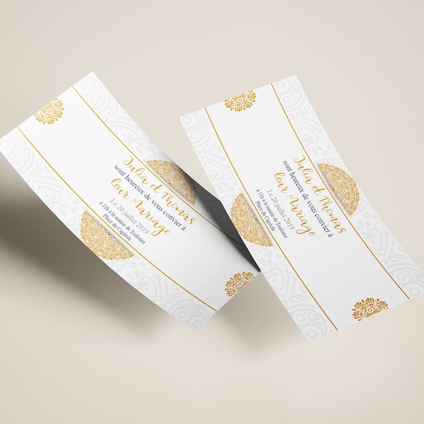 Wedding invitation carton | Wedding share | Customizable invitation | 100 lot