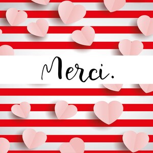 Carte de voeux - Remerciement