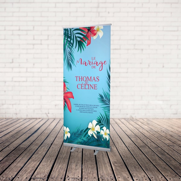 Roll-up Mariage Tropical