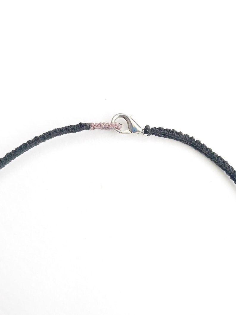 Rose quartz macrame necklace healing talisman family birthstone necklace wanderlust jewelry rose quartz choker