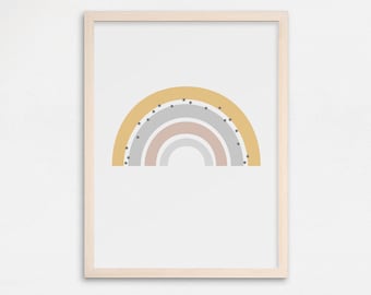 Rainbow Print, Przedszkole Wall Art, Dzieci Drukuj, Sztuka Tęczy, Dzieci Wall Art, Modern Kids Art, Skandynawski Przedszkola Art, Plakat dla dzieci, Dekor dzieci
