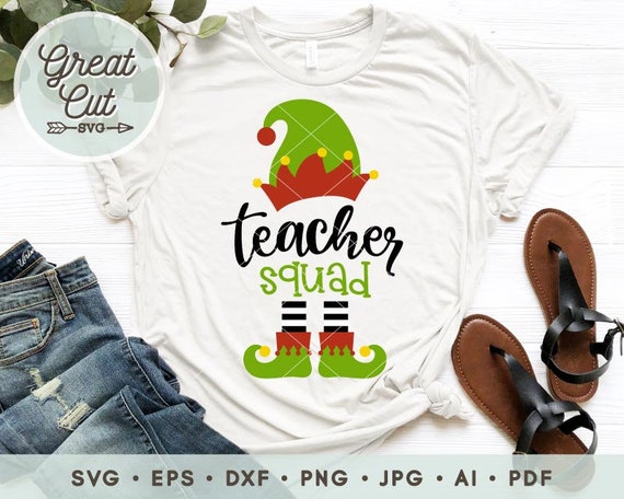 Download Teacher Squad Svg Elf Squad Svg Christmas Svg School Svg Etsy