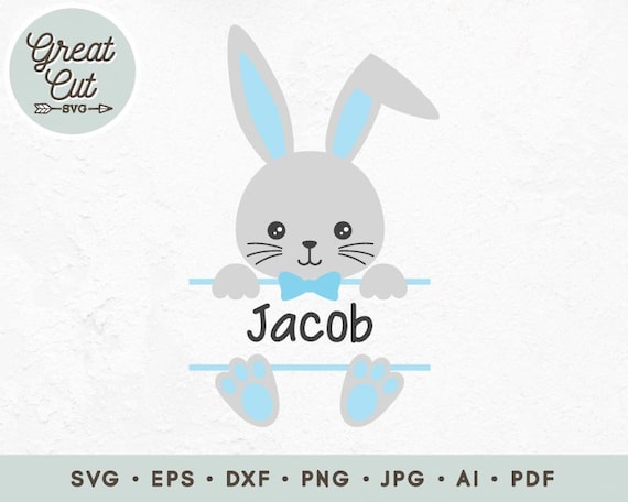 Download Clip Art Split Bunny Name Download Bunny Rabbit Svg File Bunny Svg Bunny Rabbit Clipart Cricut Silhouette Spring Svg Easter Bunny Name Cut File Art Collectibles