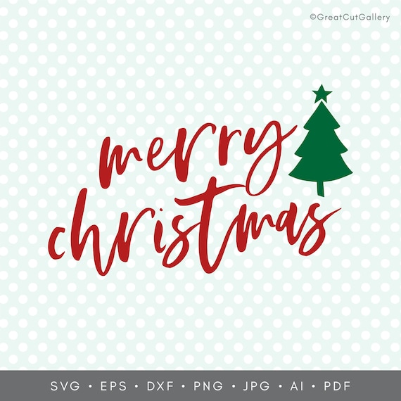 Free Merry Christmas Svg Etsy SVG PNG EPS DXF File