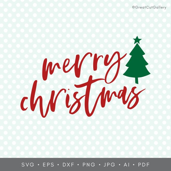 Free Merry Christmas Svg Etsy SVG PNG EPS DXF File